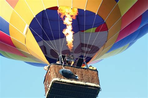 what do hot air balloons burn